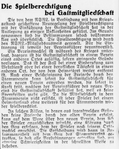 aus:  Bochumer Anzeiger vom 15.Januar 1940

